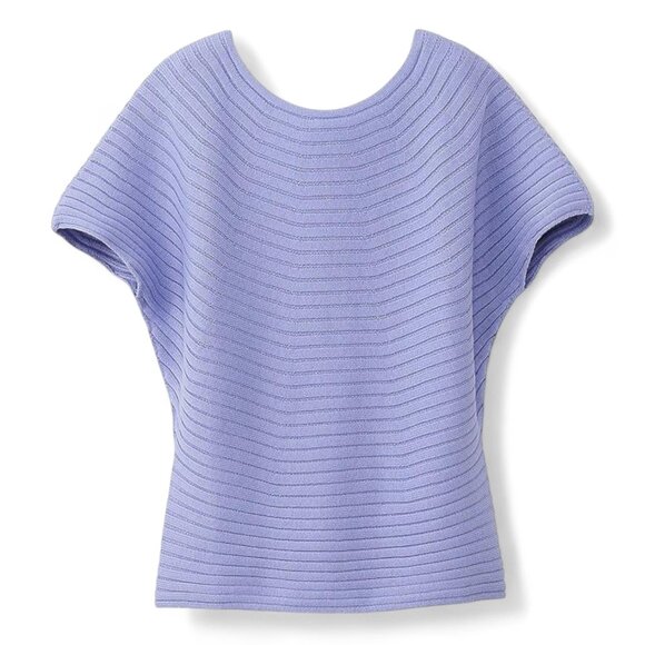 Uniqlo 3D Cotton Boat Neck Sweater – Lavender, Size M (fits S), Excellent Cond't - Picture 1 of 11